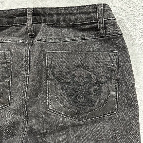 Georgiou Studio Women 6 Black Mid Rise Bootcut Jeans Vintage Y2K - Picture 5 of 10